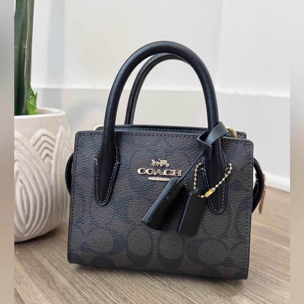 Coach Andrea Mini Carryall In Signature Canvas